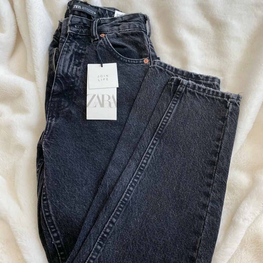 zara classic mom fit jeans